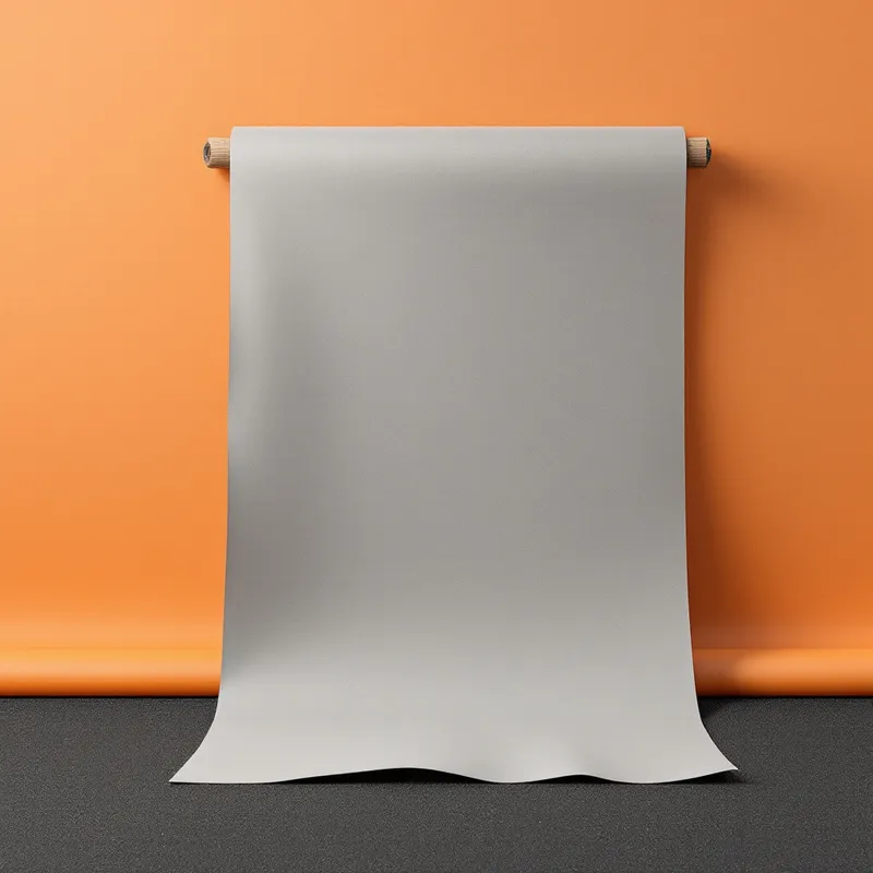 Illustration of a roll of synthetic roofing underlayment