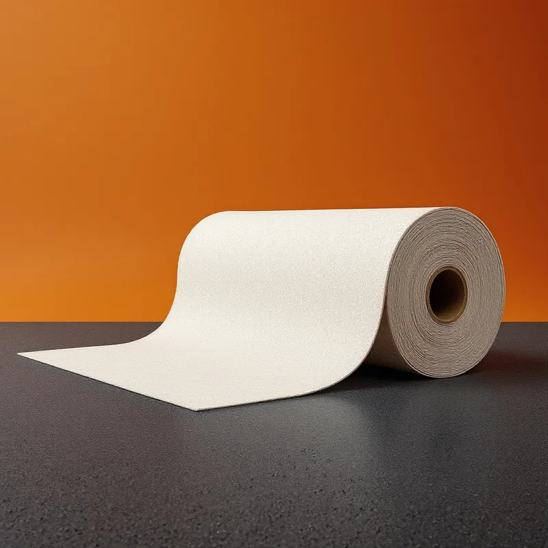 Illustration of a roll of white low-slope roll roofing