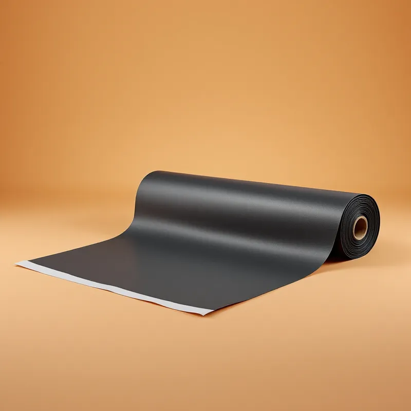 Illustration of a roll of high-temperature self-adhering underlayment