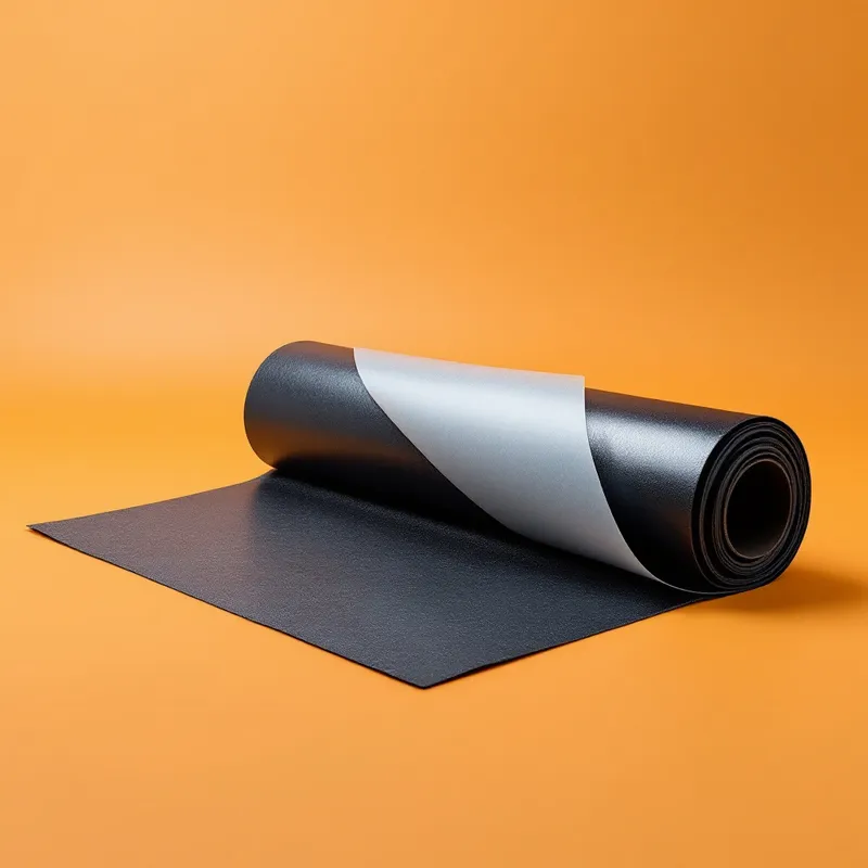 Illustration of a roll of self-adhering ice and water barrier